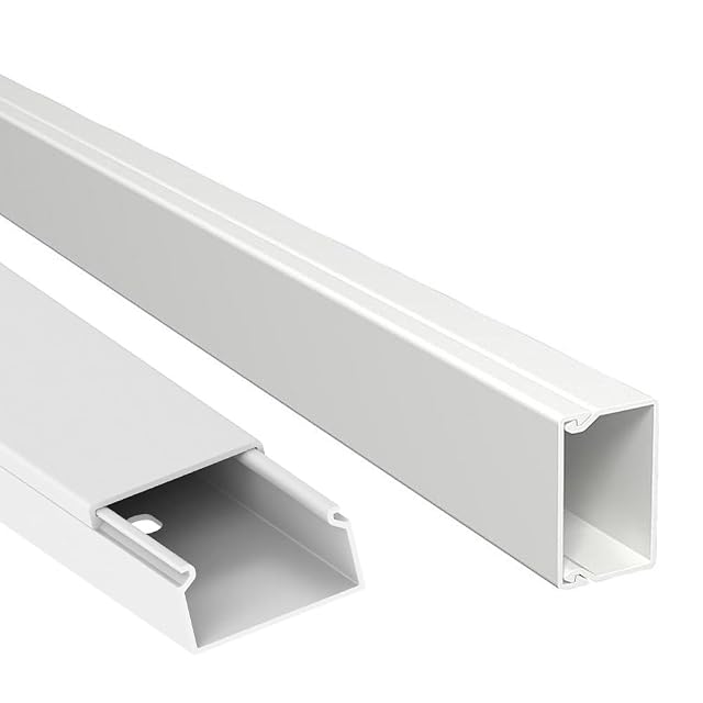 Canaleta blanca Weinmann y Schanz de 40 por 60 mm en tramos de dos metros