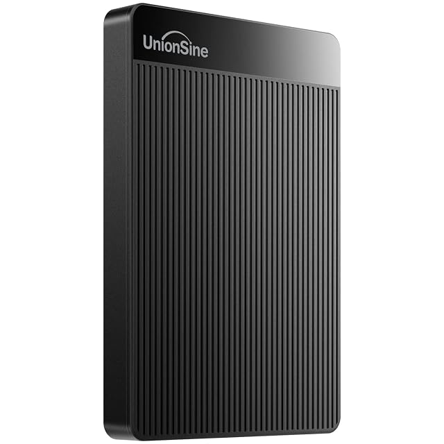 Disco duro externo portátil UnionSine HD2510 fino de 2,5 pulgadas con un cable USB