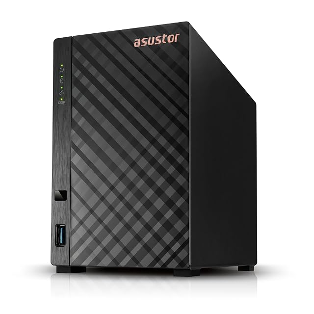 Carcasa NAS Asustor Drivestor 2 Lite AS1102TL de dos bahías con una toma Ethernet