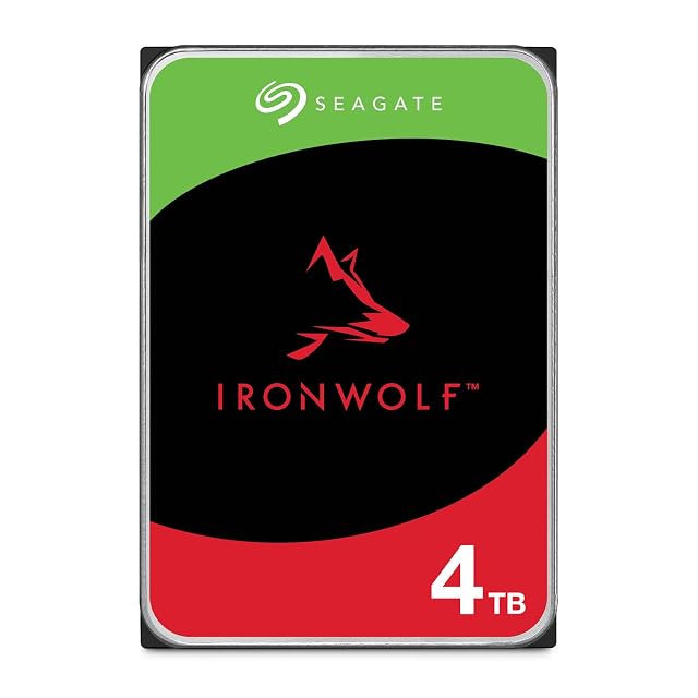 Disco duro NAS Seagate IronWolf de 4 TB y 3,5 pulgadas con conector SATA
