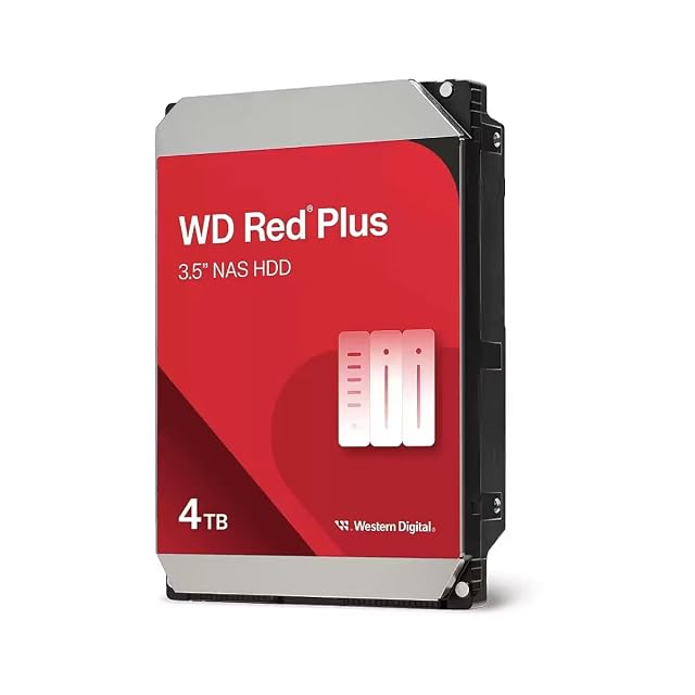 Disco duro NAS WD Red Plus de 4 TB y 3,5 pulgadas con conector SATA