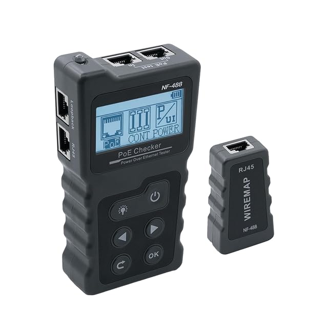 Comprobador de cable de red Mcbazel con pantalla LCD y luz integrada para latiguillos RJ45