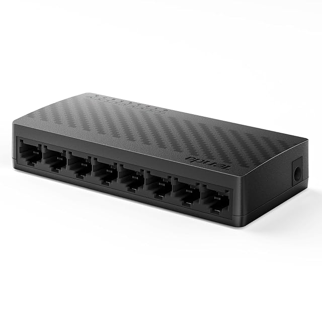 Switch de red gigabit Tenda SG108 de ocho puertos, unidad compacta de escritorio con ocho tomas RJ45