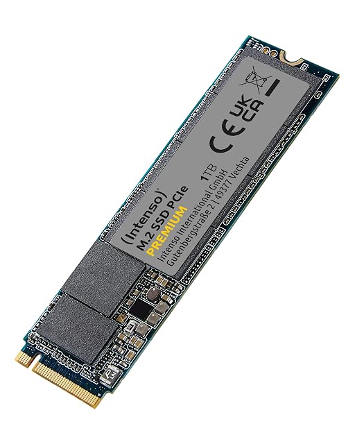 Unidad NVMe Intenso M.2 SSD PCIe Premium de 1 TB en longitud 2280