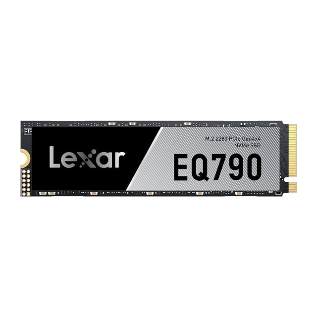 Unidad de estado sólido NVMe Lexar EQ790 de 1 TB en formato M.2 2280 sobre PCIe Gen 4
