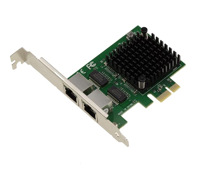 Tarjeta controladora de red PCIe KALEA-INFORMATIQUE de 2,5G con dos puertos y dos tomas RJ45