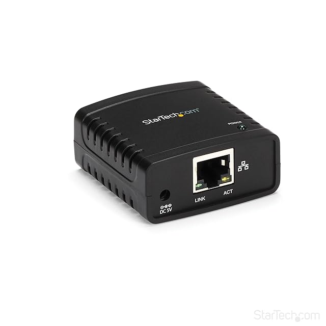Servidor de impresión USB de un puerto StarTech PM1115U2 con toma Ethernet