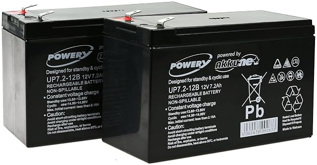 Batería de recambio de plomo sellada akku-net negra de 12 V para un APC Smart-UPS