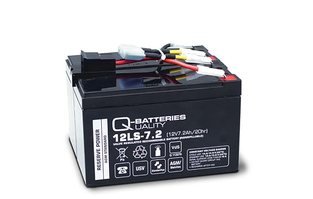 Módulo de batería de recambio montado Q-Batteries para un APC Back-UPS con terminales F2