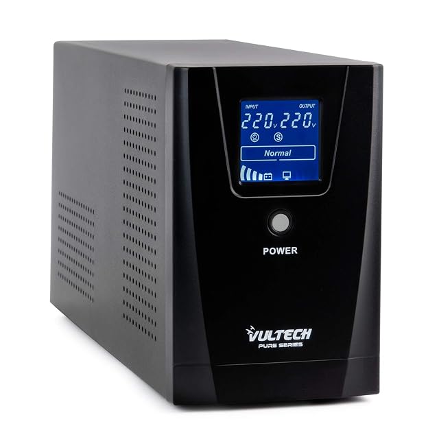 SAI de torre line-interactive Vultech UPS1500VA-PURE en negro