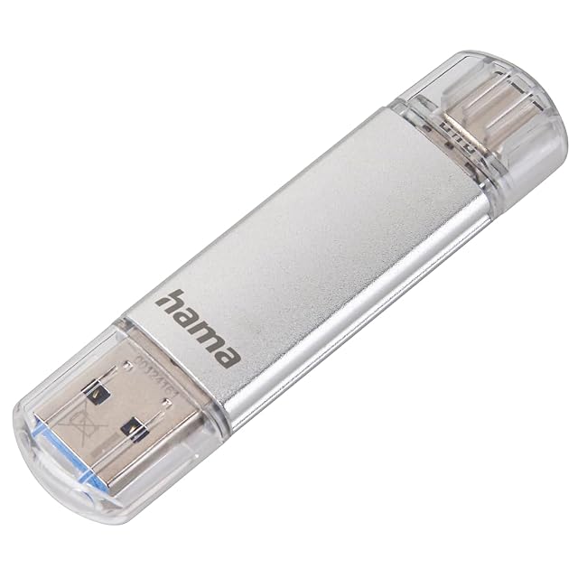 Memoria Hama C-Laeta de 128 GB con cuerpo metálico y conector USB Type-C