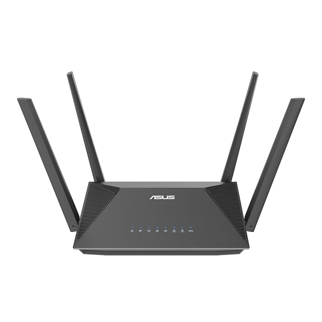 Router ASUS RT-AX52 Pro negro con cuatro antenas externas